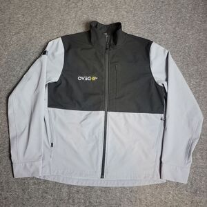 The North Face Castle Rock Soft Shell Mens Jacket Size L GreyEmbroidered Devo